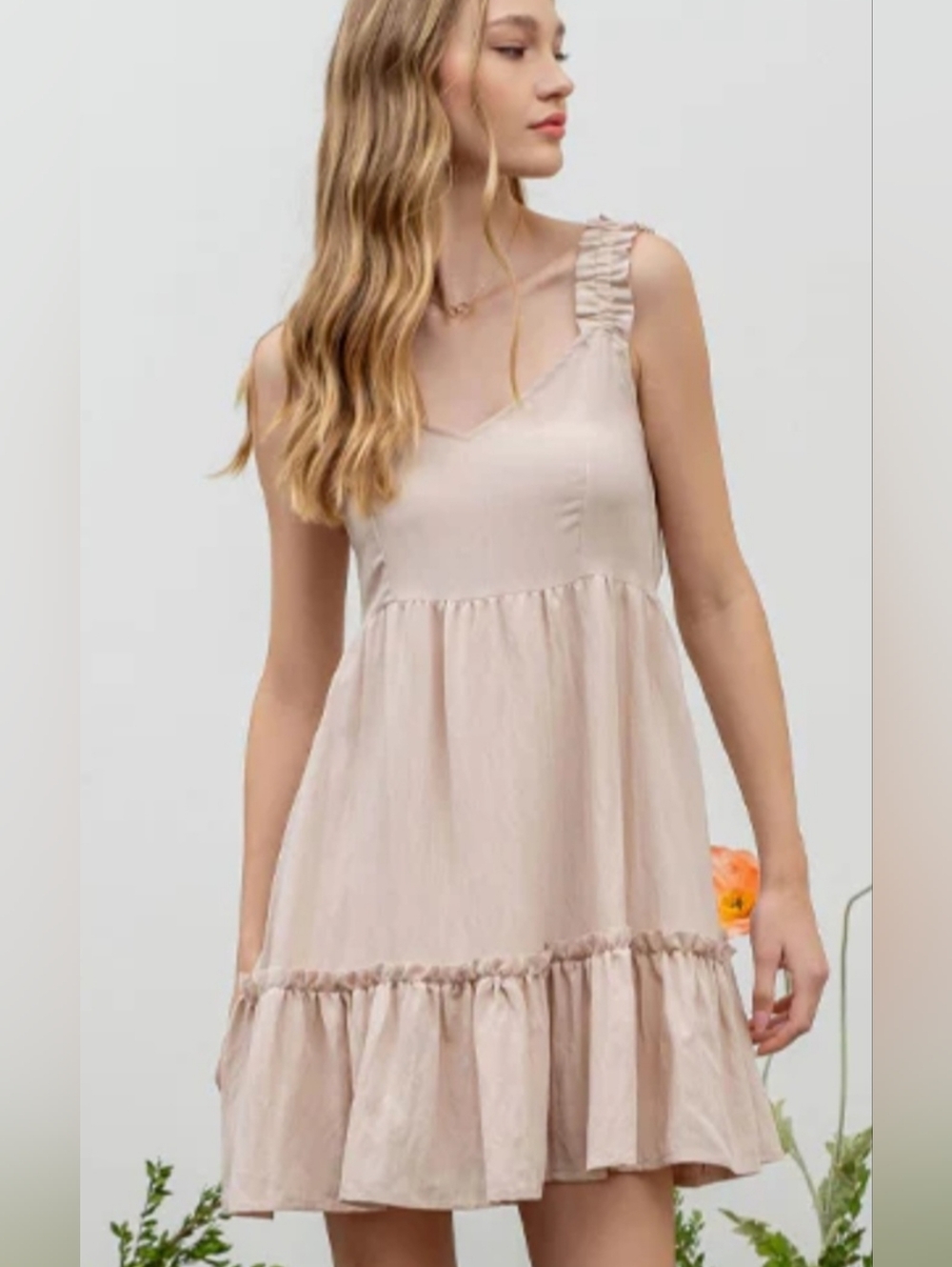 Blu Pepper Pink Babydoll Mini Dress